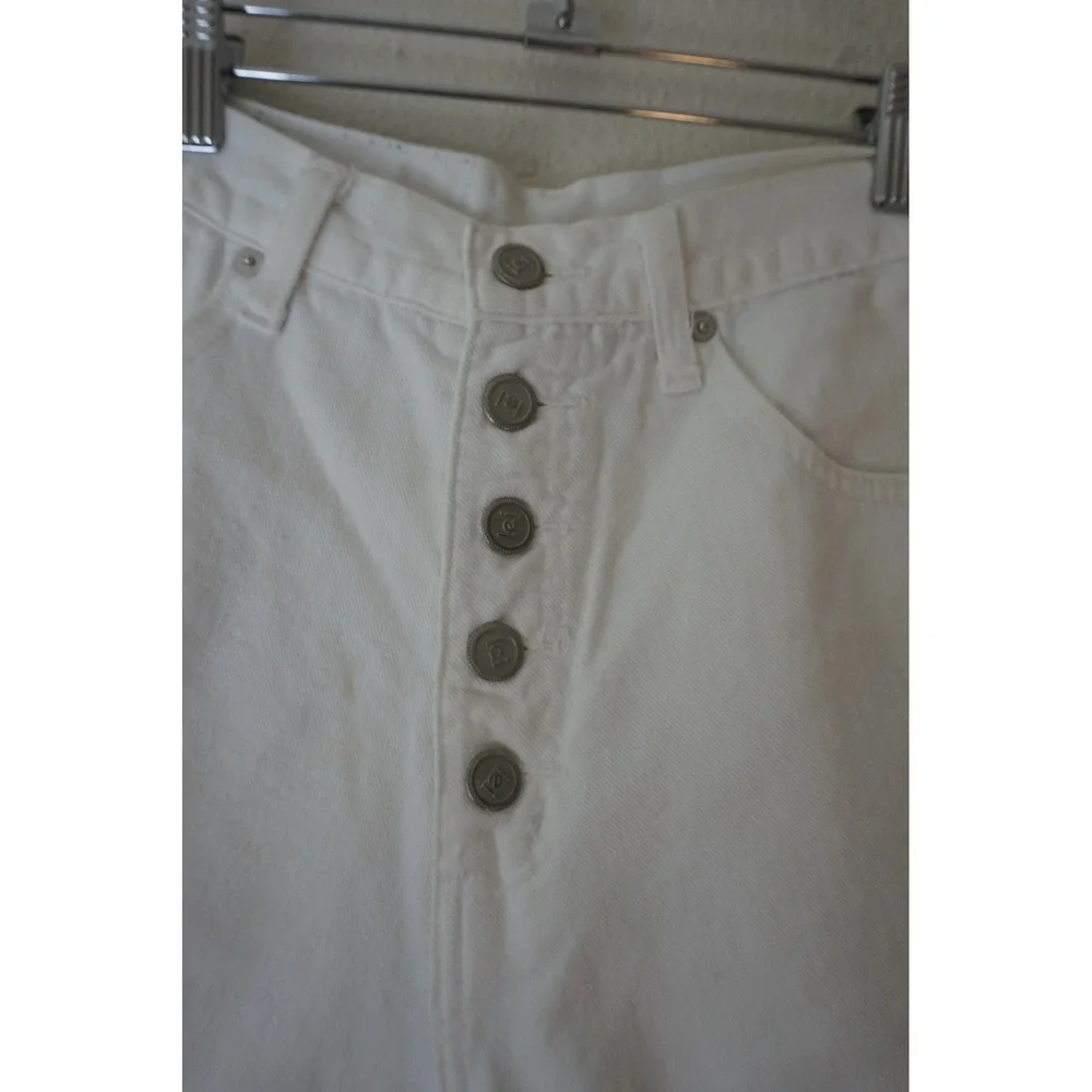 L.E.I.‎ Denim Shorts Cotton Vintage 90s minimalist High Waisted White Size 9